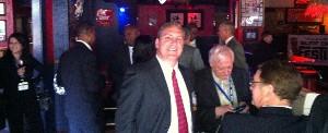 Chris Coffing of The Coffing Corporation attends the Young AFCEAN reception at the InfoTech Conference and Trade Show in October, which raises money for the chapter's scholarship fund.